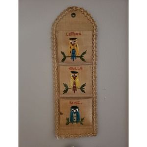 Cute vintage mail sorter souvenir straw